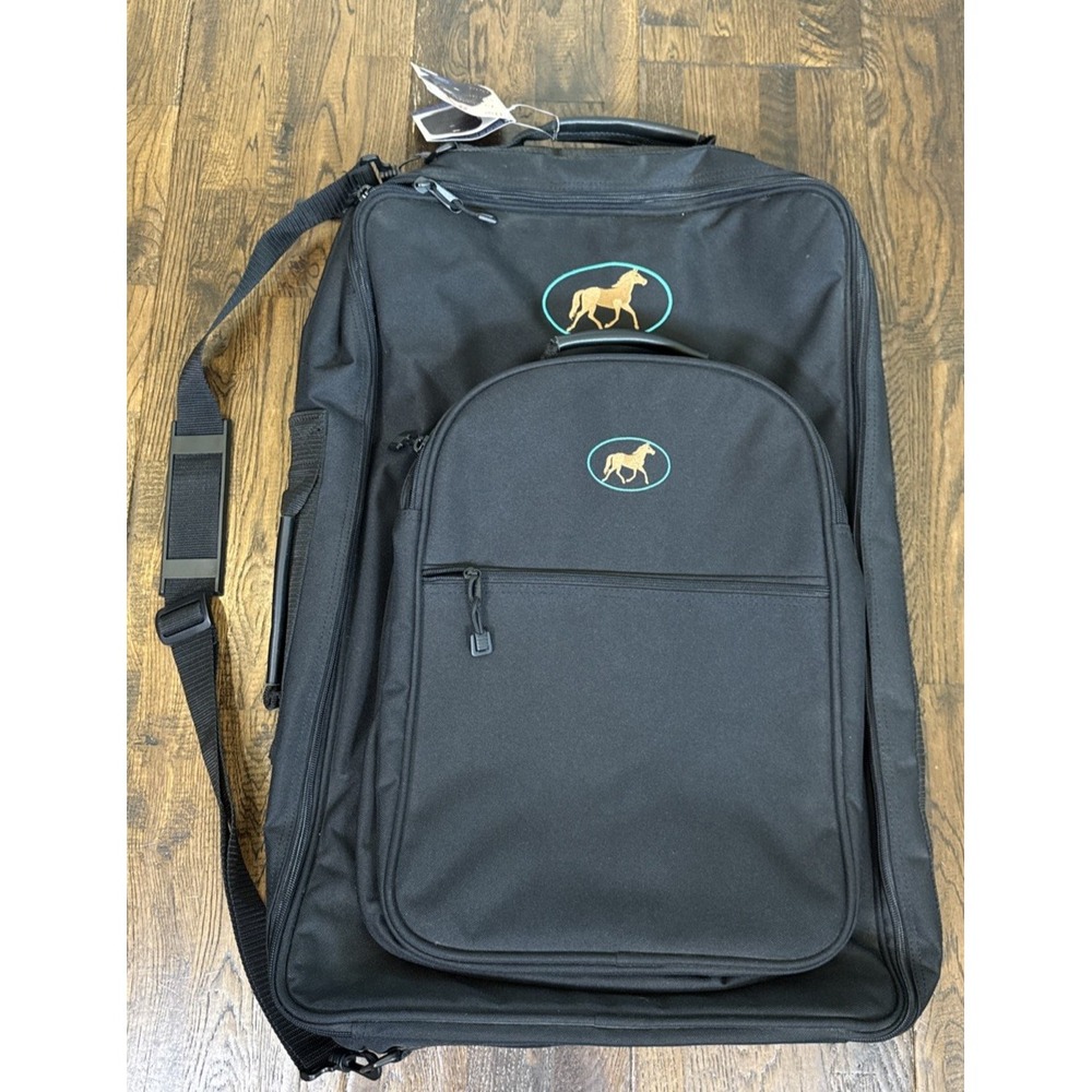 Devon-Aire Everything Show Bag Equestrian Rolling Tack Bag Helmet Backpack NWT
